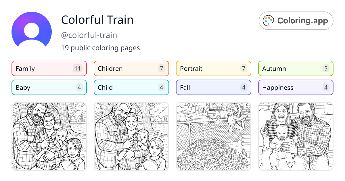 Colorful Train (@colorful-train) • Coloring.app