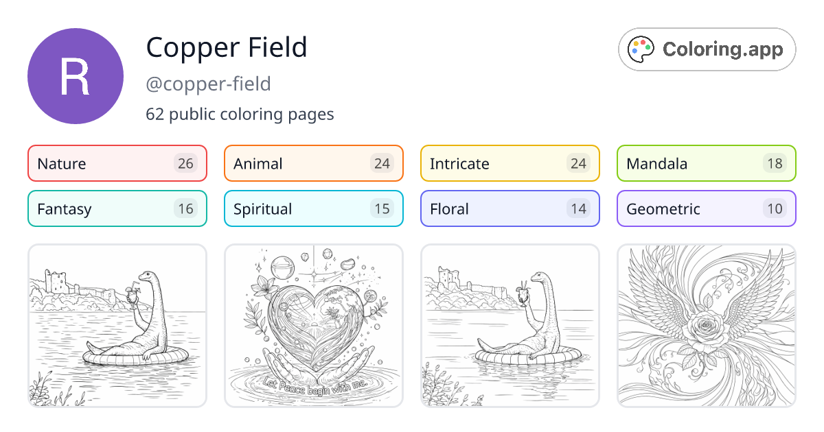 Copper Field (@copper-field) • Coloring.app