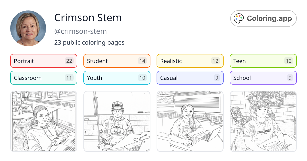Crimson Stem (@crimson-stem) • Coloring.app