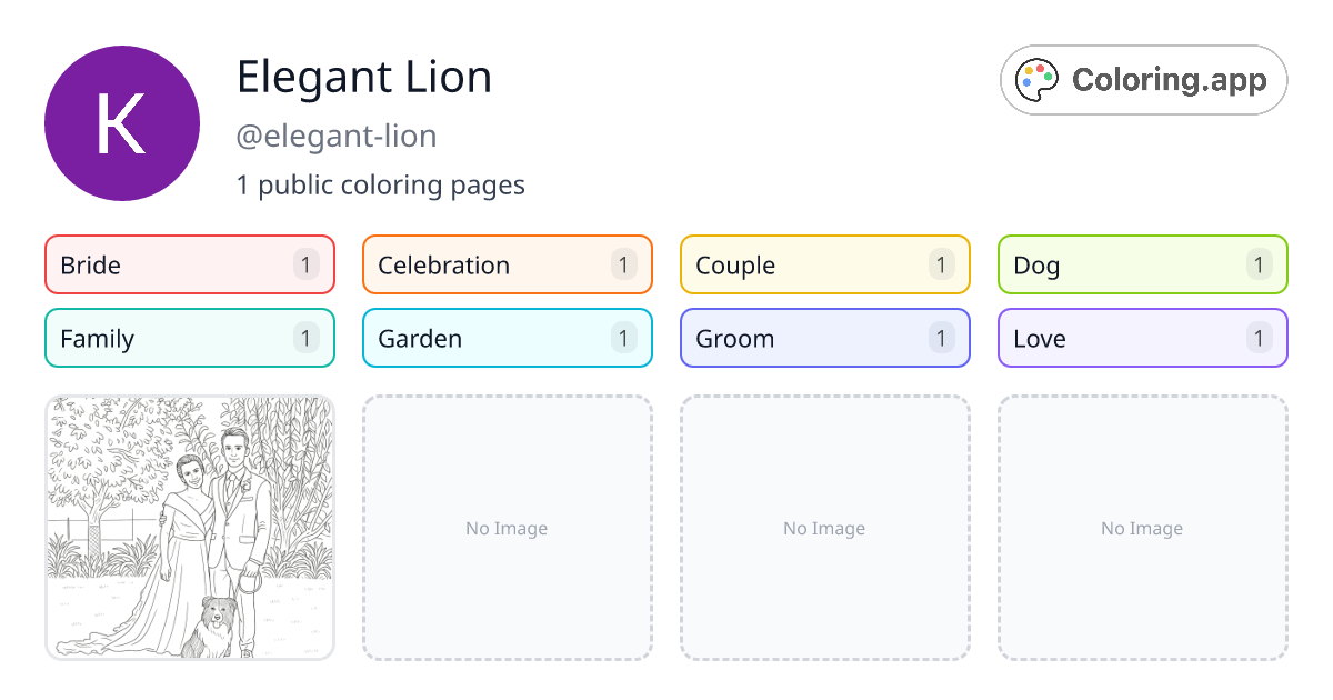 Elegant Lion (@elegant-lion) • Coloring.app
