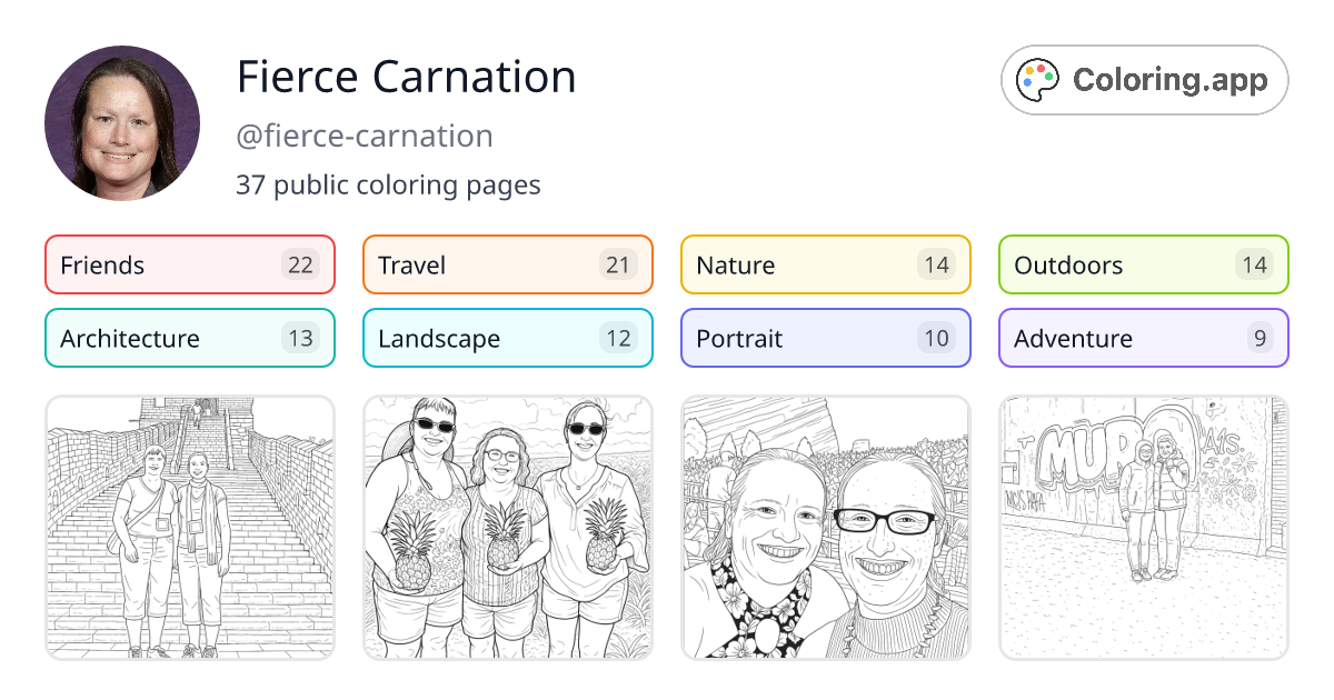 Fierce Carnation (@fierce-carnation) • Coloring.app