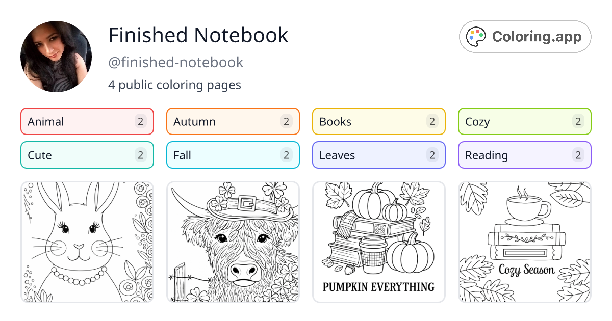Finished Notebook (@finished-notebook) • Coloring.app