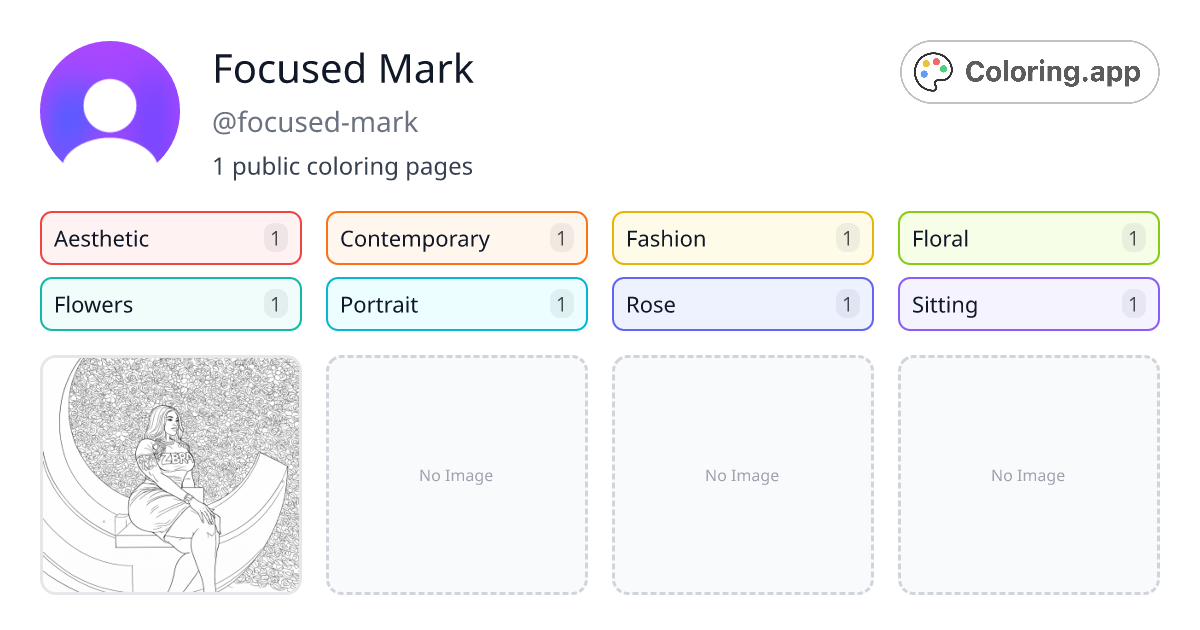 Focused Mark (@focused-mark) • Coloring.app