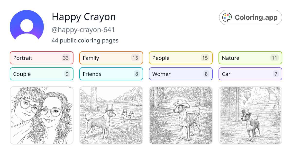 Happy Crayon (@happy-crayon-641) • Coloring.app