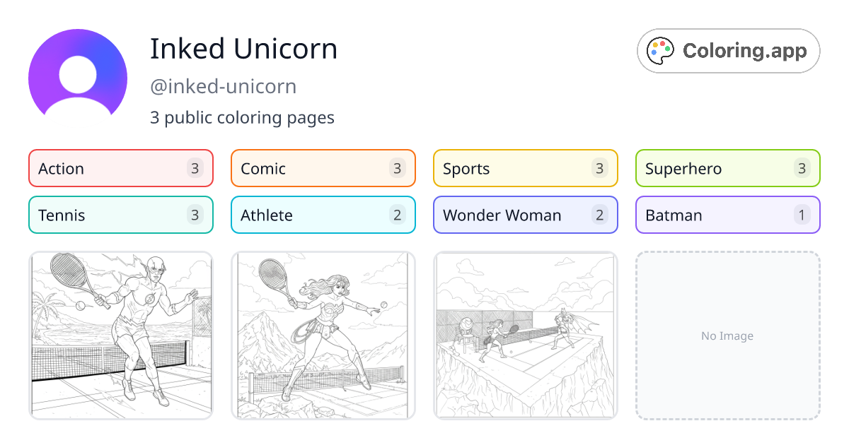 Inked Unicorn (@inked-unicorn) • Coloring.app