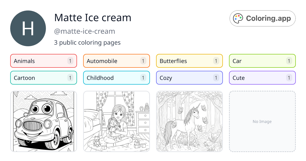Matte Ice cream (@matte-ice-cream) • Coloring.app