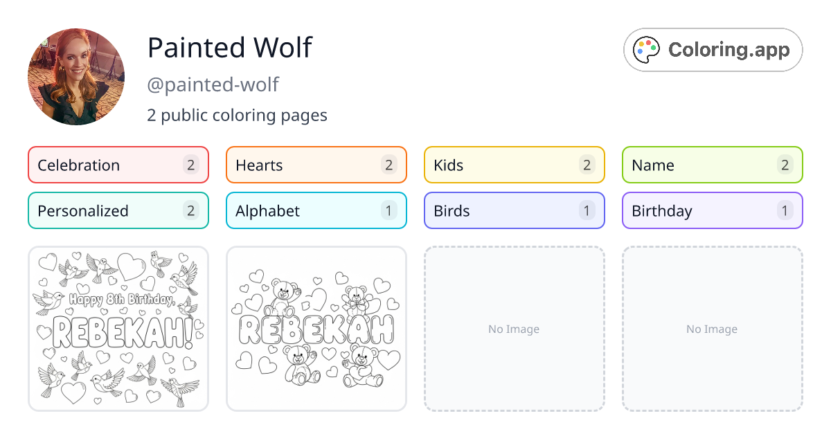 Painted Wolf (@painted-wolf) • Coloring.app