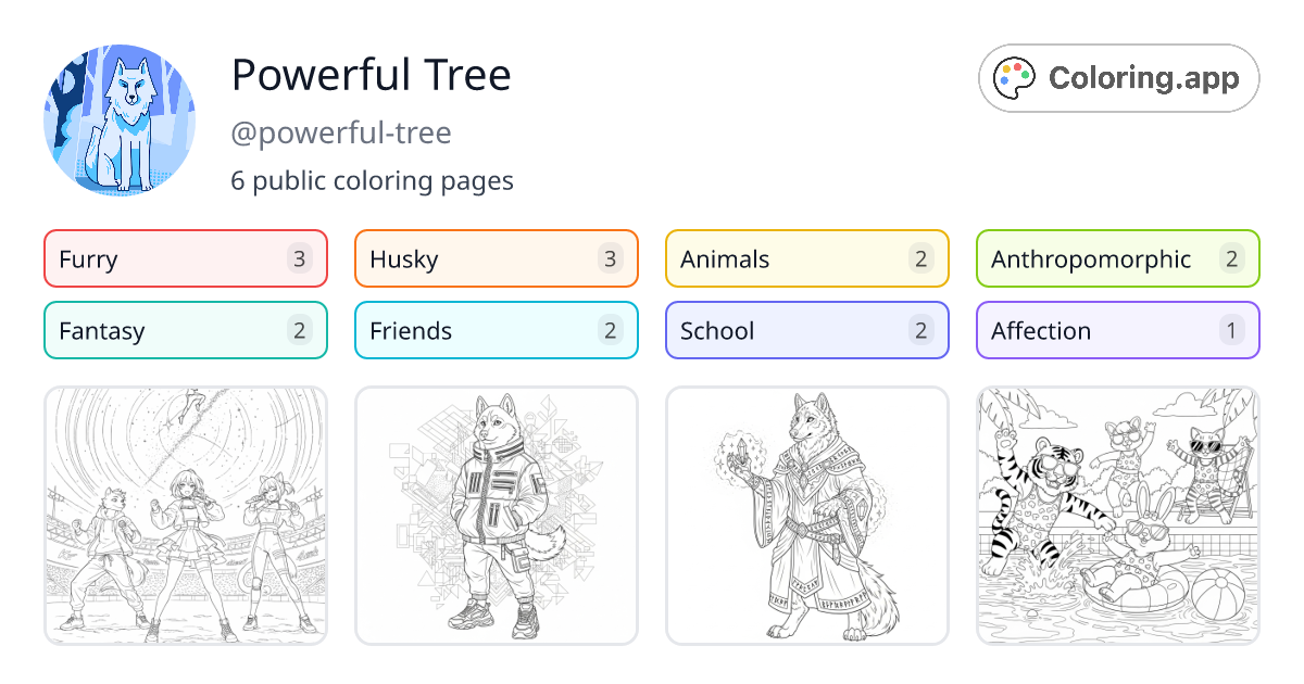 Powerful Tree (@powerful-tree) • Coloring.app