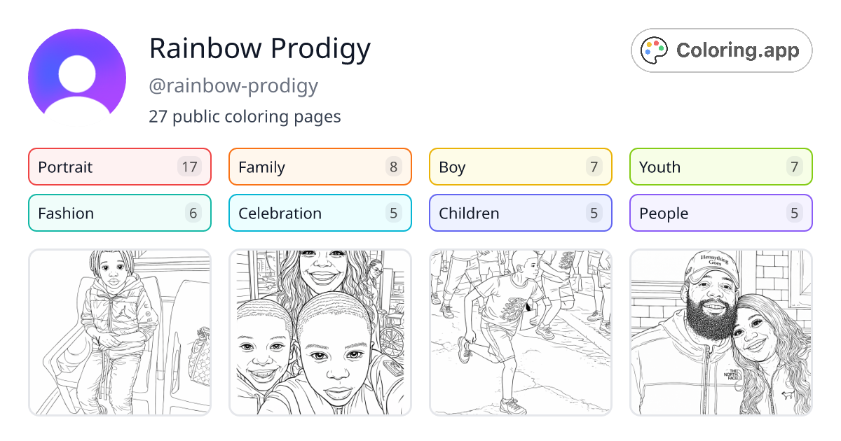 Rainbow Prodigy (@rainbow-prodigy) • Coloring.app