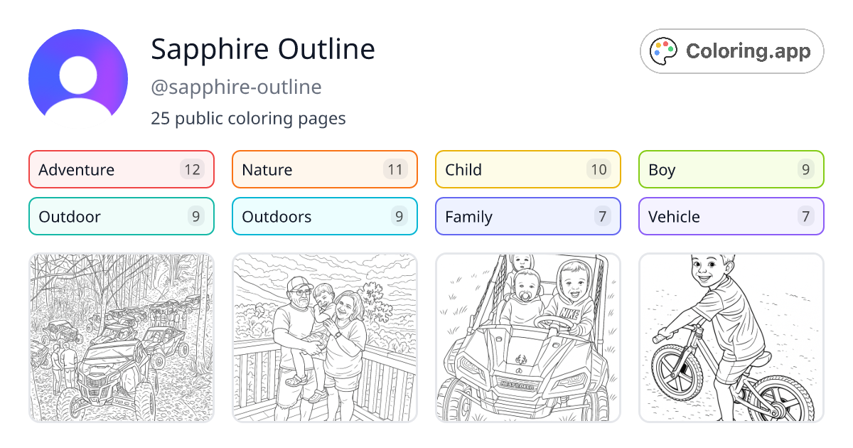 Sapphire Outline (@sapphire-outline) • Coloring.app