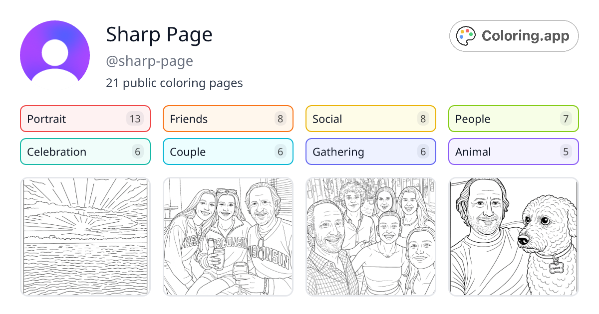Sharp Page (@sharp-page) • Coloring.app