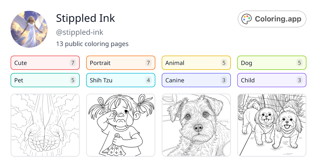 Stippled Ink (@stippled-ink) • Coloring.app