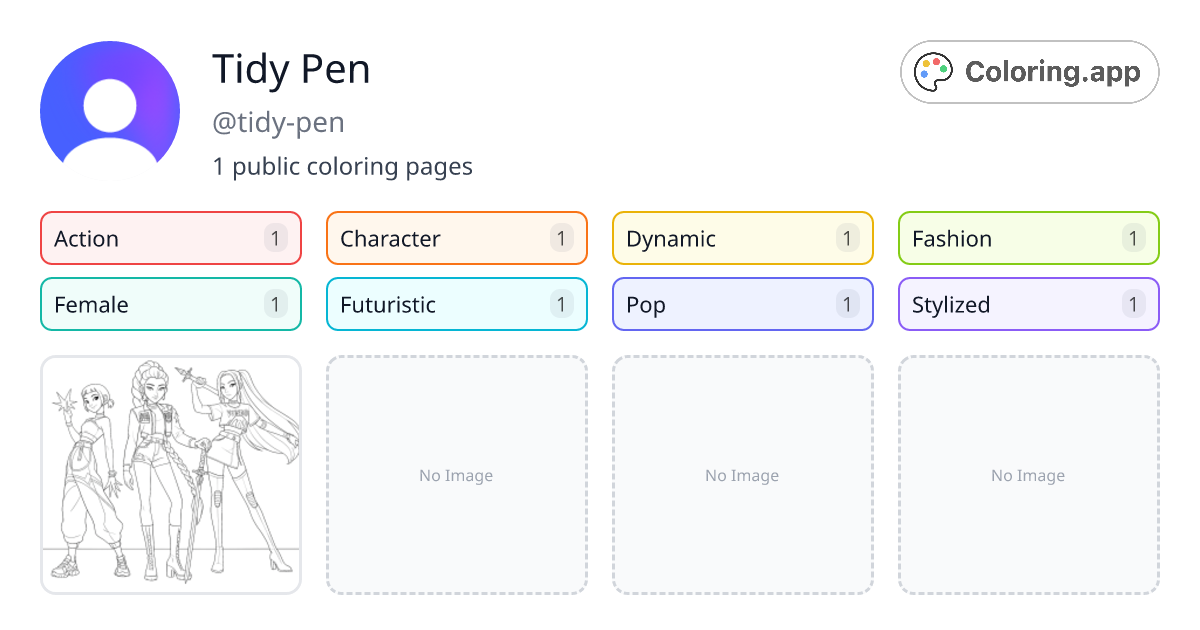 Tidy Pen (@tidy-pen) • Coloring.app