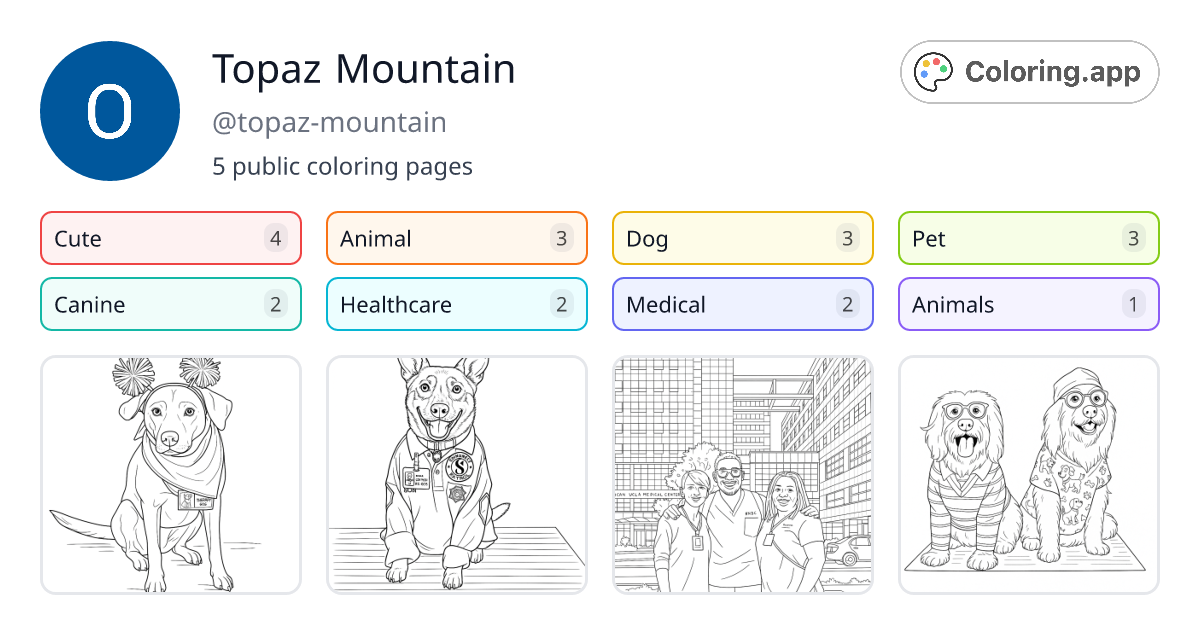 Topaz Mountain (@topaz-mountain) • Coloring.app